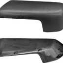 Moonlinks Compatible with 2019-2025 Chevy Silverado 1500 GMC Sierra 1500 Side Mirror Cover,Textured Black LH & RH Side Door Exterior Rearview Mirror Cap Trim for Silverado 1500(1 Pair