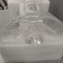 LIKENOW Acrylic End Table,Acrylic Side Table,Modern Nightstand with Clear Small Round Top and Solid Post for Living Room,Bedroom and Lobby 13.5x13.5x19.5 High inches