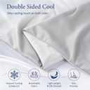 Cooling Comforter for Hot Sleepers, Queen 90x90, Silver Gray | Cooling blanket feel, Q-Max >0.4 cool touch, double-sided cooling, Sorona fill, for night sweats, lightweight & breathable