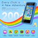 3.97" Touchscreen Kids Toys Smart Phone, Kids Phone with Games & Dual Camera, Toddler Toys Phone, Boys and Girls Learning Toy Phone for 3-9 Years Old (Blue)