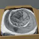 Bedsure GentleSoft Sherpa Fleece Throw Blanket for Couch, Non-Heated, Thick & Warm Cozy Blanket for Winter, Soft Fuzzy Plush Throw Gifts for Women and Men, Grey, 50x60 Inches