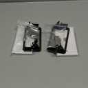 FGB 2 Pack Ethernet Wall Plate, 1 Port Keystone Wall Plate with Bracket and Cat7 Shielded RJ45 Keystone Coupler, Single Gang Ethernet Wall Plate with Mounting Bracket