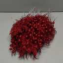 75 Pcs Christmas Glitter Branches 3 Styles Artificial Christmas Picks Berries Stems Pine Needles Floral Twig Spray for Xmas Tree Ornaments DIY Wreath Garland(Burgundy)