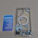 i-Blason for Samsung Galaxy S25 Ultra Case MagSafe with Built-in Screen Protector [Support Fingerprint ID & Wireless Charger] Full-Body Slim Style Magnetic Phone Case for S25 Ultra, BlueFly