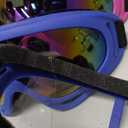 Ski Goggles, Pack of 4 - Snowboard Motorcycle Goggles Tactical Combat Military Glasses (Blue+pink Frame/Colorful+clear Lens)