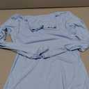 Long Sleeve Turtle Neck Women Scrub Undershirt Light Baby Blue Warm Basic Going Out Tops Winter Fall (Light Blue S)