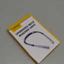 Glocusent Upgraded LED Neck Reading Light, Book Light for Reading in Bed, 30-min Timer, 3 Colors & 3 Brightness Adjustable, Rechargeable & Long Lasting, Perfect for Reading, Knitting (Slim-Medium, Posh Gray)