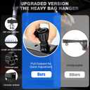 Heavy Bag Hanger - Wall Mount Punching Bag Hanger, Adjustable Heavy-Duty Boxing Bag Wall Bracket, Punching Bag Mount Stand for Home or Gym, for Kickboxing Bag, Muay Thai Bag,Etc (Supports up to 800Ib)