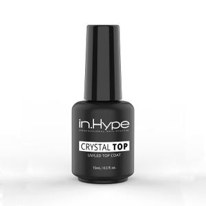 IN.HYPE Gel Top Coat UV/LED Cured (Crystal Top) with UV filter - No wipe