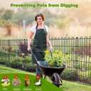 10 Panels No Dig Decorative Garden Fence for Yard, 40 in(H) X 23.6 ft(L) Animal Barrier Fencing for Outdoor Dog, Metal Portable Garden Fences for Borders, Pets, Landscape, Temporary Fence