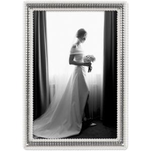 Lawrence Frames Metal Frame, Ribbon, Gold, 4x6