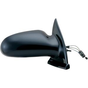 Passenger Side Mirror for Saturn S Series Sedan & Wagon, Black, Non-Foldaway, Manual