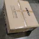 COLAMY Ergonomic Mesh Office Chair with Footrest, High Back Computer Executive Desk Chair with Headrest and 4D Flip-up Armrests, Adjustable Tilt Lock and Lumbar Support-Black