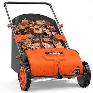 Push Lawn Sweeper 26 Inch with 4 cu. ft. Tear-Resistant Hopper Bag