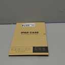 SUPFINE for 10.2 Inch iPad 9th Generation Case 2021, with [ Glass Screen Protector ]/ iPad 8th/7th Generation Case 2020/2019, Slim Stand Translucent Back Shell Cover, Black