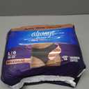 Always Discreet Boutique Incontinence and Postpartum Underwear for Women, Maximum Protection, Large, Black, 18 Count