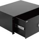 Tecmojo 4U Rack Drawer,Rack Mount Drawer for 19in Network Equipment/Server/AV Rack or Cabinet Enclosure,Sliding and Lockable Server Rack Drawer - Load-Bearing 44lb (20kg),with Cable Management Holes