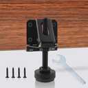 4 Pack Heavy Duty Leveling Feet, Black Furniture Levelers Leg, Adjustable Load Levelers Foot, Leveling Height for Workbench Cabinet Pool Table Bench Machine Cabinet Feet - 4000lb Load Capacity