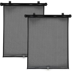 Travel Bug 2-Pack Roller Shades for Cars, Trucks, Vans, SUVs, Sun Protection for Baby