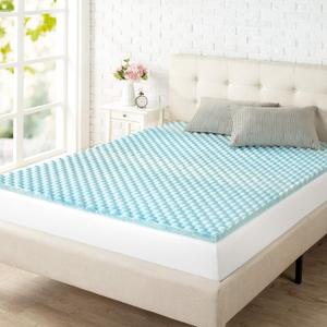 ZINUS Swirl Gel Cooling Memory Foam Mattress Topper, Cooling Airflow Design, CertiPUR-US Certified (1.5 in, Twin)