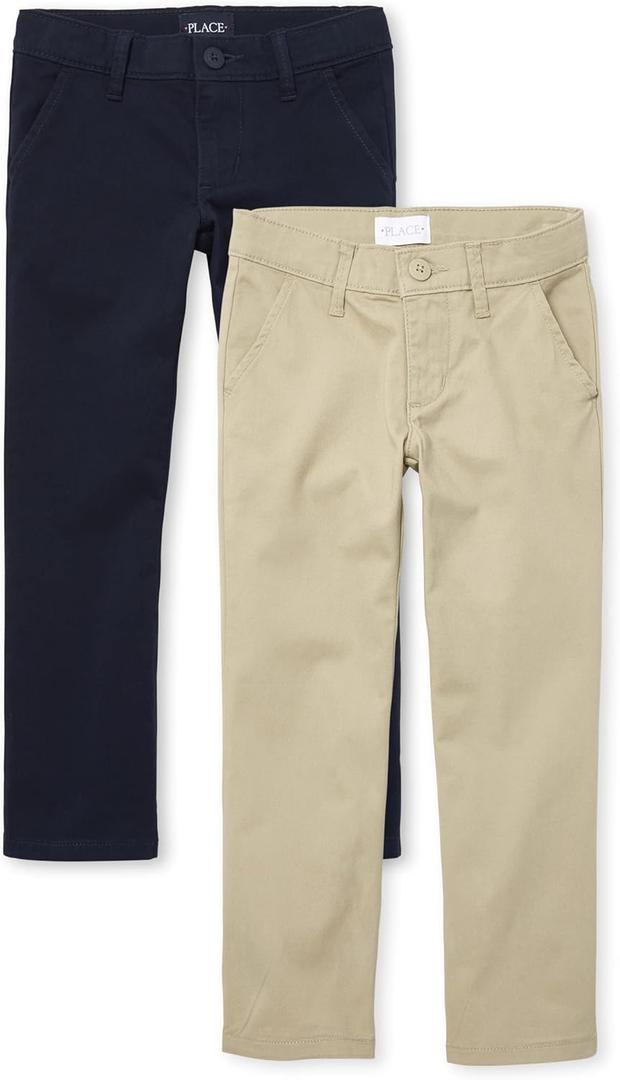 The Children's Place Stretch Bootcut Chino Pants,multipacks (10)
