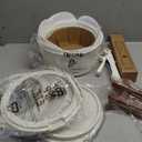 CAROTE Ceramic Pots and Pans Set Non Stick, Nonstick Kitchen Cookware Sets with Lid, Detachable Handle Sauté Pan Set, Non Toxic Frying Pan, Oven Safe, Induction Ready, Cream White