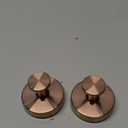 Suction Cup Hooks for Shower - 2 Pack, Bronze - Stainless Steel, Strong Suction, No Drill, Removable Hanger, Tile Bathroom Kitchen Wall, Glass Door, Mirror Hook Hanging Robe, Towel Holder