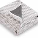 Subrtex Cover for Mattress Topper Queen Size 2 Inch (Only Cover) Mattress Topper Protector Bedding Removable Encasement with Zipper Closure (Gray)