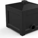 Mayne Fairfield Garden Hose Bin - Black - 17in L x 17in W x 18in H - Holds up to 100 ft. of standard garden hose (5858-B)