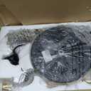 EOEYYOYB Modern Floor Lamp with 3 Color Temperatures, Foot Switch Standing Lamps for Living Room,Tall LED Standing Lamps for Living Room, Bedroom, Office, Beige Linen Shade, 9W Bulb Included, Gold