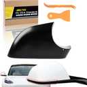 Matte Black Driver Side Mirror Bottom Cover Compatible with Tesla Model 3 2017 2018 2019 2020 2021 2022 2023 2024  Left Side Lower Mirror Base Cap (Model 3 Black Cover) (Right-Passenger Side)