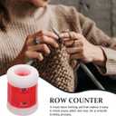 NUOBESTY Knitting Counter Row Counters for Knitting and Crocheting Sewing Tools Essential Crochet Accessory Stitch Lock 20pcs (2.5x1.5cm, Red)