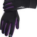 SIMARI Kids Winter Gloves with Touchscreen, Water-Resistant, Warm Thermal, Windproof for Boys Girls Toddler, Gloves for Cold Weather Cycling Running Snow Ski Football Soccer Hiking Camping (Purple XS)