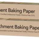 If You Care Parchment Baking Paper 70 Sq Ft Roll, Unbleached, Chlorine Free, Greaseproof, Silicone Coated, Standard Size, Fits 13 Inch Pans (Pack of 2)