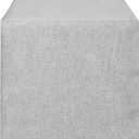 Grey Table Runner 13 x 36 Inches Long, Cotton Linen Farmhouse Style Dresser Scarf for Kitchen Dining Coffee Table Parties Wedding Home Decor (13 x 36, Grey)