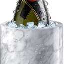 Wine Cooler Bucket Marble Wine Chiller for Bottle & Champagne Bucket | 5.12x7.09 Inch, Long Lasting Cool, Suit for Most Bottles, Marble Utensil Holder, Wine Chiller Bucket, Ice Bucket for Party