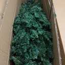 5ft Pre-Lit Artificial Christmas Tree, Premium Hinged Pine Christmas Tree with 200 Multicolor LED Lights, 550 Branch Tips, Metal Stand, 11 Lighting Modes for Home, Party Decoration (Mc03)