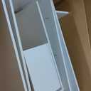 Briwooody Expandable Dorm Desk Dutch Adjustable Desktop Bookshelf Wooden Desktop Storage Organizer Bookcase Cubby Book Rack for College Dorm Home Office Furniture(White)