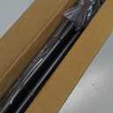 TONIAL Curtain Rod 32 to 58 Inch(2.6-4.8ft), Telescoping Splicing 3/4 Drapery Rods for Windows 20 to 53 Inch(1.7-4.4ft), Decorative Single Rod with Small Cap Finial, Black