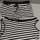 Women's 2 Piece Outfits Y2k Knit Striped Ruched Strapless Crop Tube Top and Mini Shorts Summer Going Out Sets (X-Large, Multicolor)