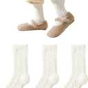 Marchare Fuzzy Socks For Women Crew Cozy Socks Fluffy Slipper Socks Warm Sleeping Sock (White)
