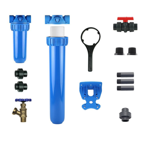 Aquasana Whole House Water Filter System Professional Installation Kit |  Includes 20\" Pre-Filter and 10\" Post-Filter | EQ-1000-075