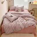 HighBuy Vintage Floral Comforter Set Full Size Rabbit Bedding Sets 3 Piece Full Comfy Soft Comforter with 2 Pillowcases,Bohemian Botanical Bedding Comforter Full for Teen Girls,Washable,Cozy
