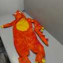 Morph - Orange Dinosaur Costume Kids, Toddler Dinosaur Costume, Kids Dinosaur Costume, Dinosaur Halloween Costume Kids (3-4 Years)
