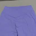 Sunzel Hidden Butt Lifting Scrunch Biker Shorts for Women Crossover High Waist Yoga Gym Workout Shorts with Tummy Control (Medium, Periwinkle)