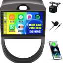 SIXWIN Android Car Stereo for KIA Soul 2010-2013 with Wireless CarPlay Android Auto Mirror Link 2G+64G 9 Inch Touchscreen Bluetooth GPS Navigation WiFi FM Backup Camera MIC