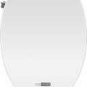 VIVOHOME Smart Heated Bidet Toilet Seat with Self-Cleaning Nozzle for Rear and Front Cleansing, Warm Air Dryer with Adjustable Temperature Settings, Soft Close Lid, Nightlight