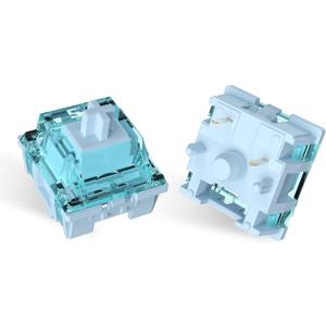 ELUTENG Ice Blue Mechanical Keyboard Switches 100 Pieces 48gf Tactile Switches for Gaming Mechanical Keyboards 5 Pins POM Stem Pre Lubed Key Switches Compatible with MX Mechanical Keyboard Switch Set ELUTENG Ice Blue Mechanical Keyboard Switches 100 Pieces 48gf Tactile Switches for Gaming Mechanical Keyboards 5 Pins POM Stem Pre Lubed Key Switches Compatible with MX Mechanical Keyboard Switch Set