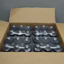 50 Strong Bulk Water Bottles | 24 Pack Sports Bottle | 22 oz. BPA-Free Easy Open with Pull Top Cap | Made in USA | Reusable Plastic Water Bottles for Adults & Kids | Top Rack Dishwasher Safe (Clear)