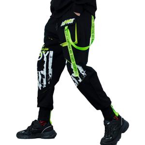 XYXIONGMAO Functional Men's Tactical Cargo Pants Streamer Casual Streetwear Techwear Sweatpants Black Hip Hop Joggers Pants for Men(Green,L)